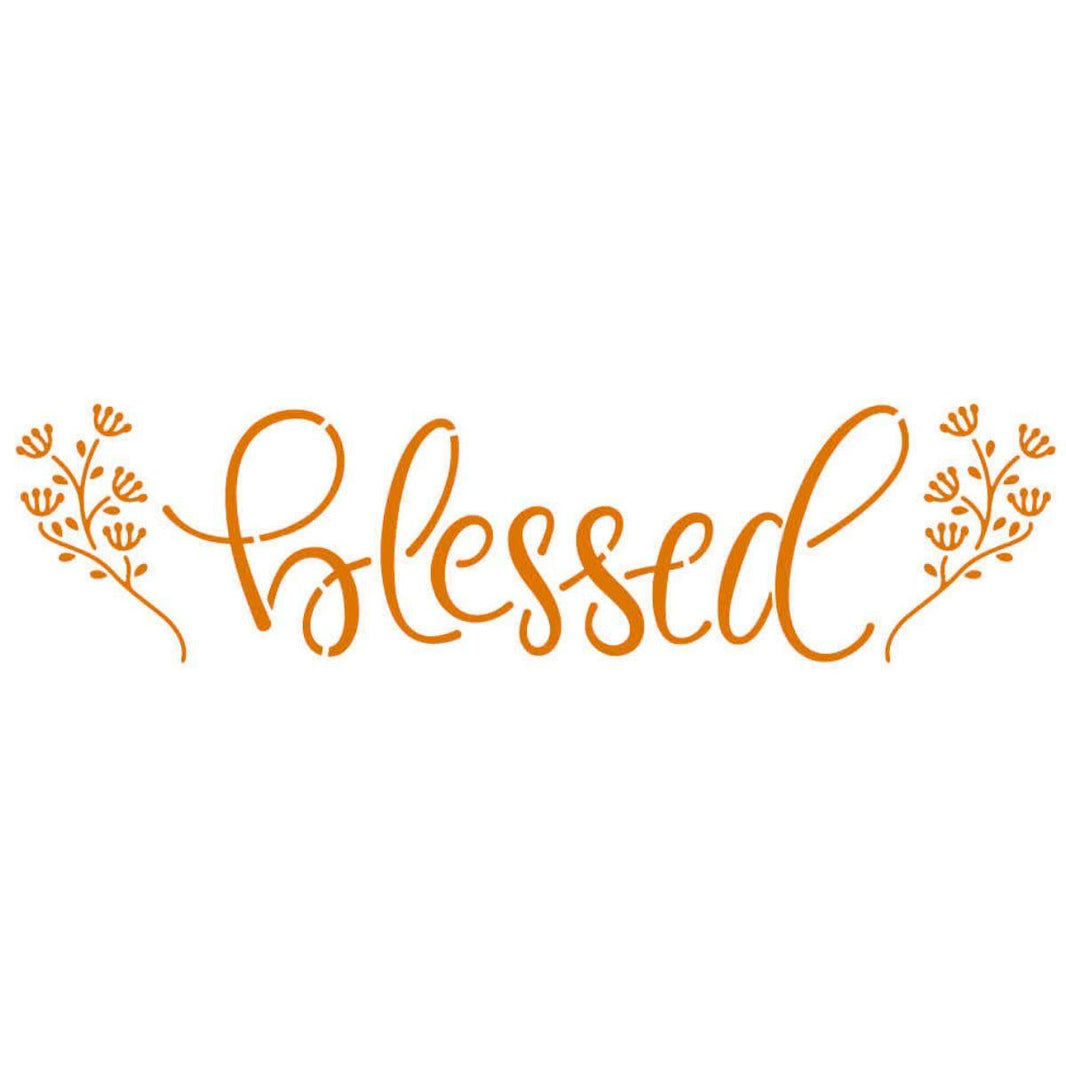 Stencil Litoarte 8x28 STE-398 Blessed - Palácio da Arte