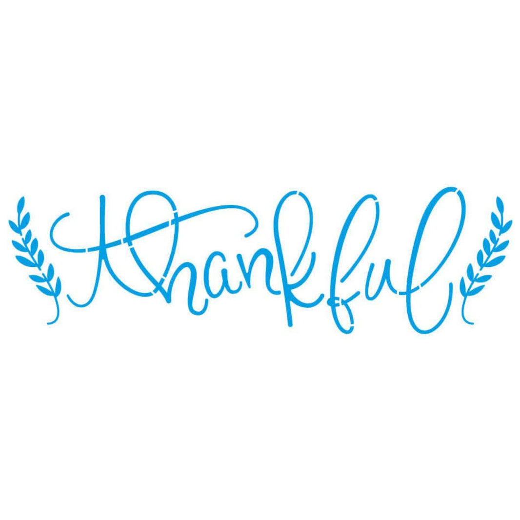 Stencil Litoarte 8x28 STE-399 Thankful - Palácio da Arte