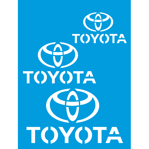 Stencil Litocart 20x15 LSM-198 Marca Toyota - Palácio da Arte