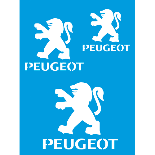 Stencil Litocart 20x15 LSM-199 Marca Peugeot - Palácio da Arte