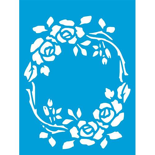 Stencil Litocart 20x15 LSM-257 Guirlanda de Rosas - Palácio da Arte