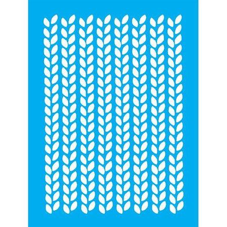 Stencil Litocart 20x15 LSM-272 Folhas Trançadas - Palácio da Arte