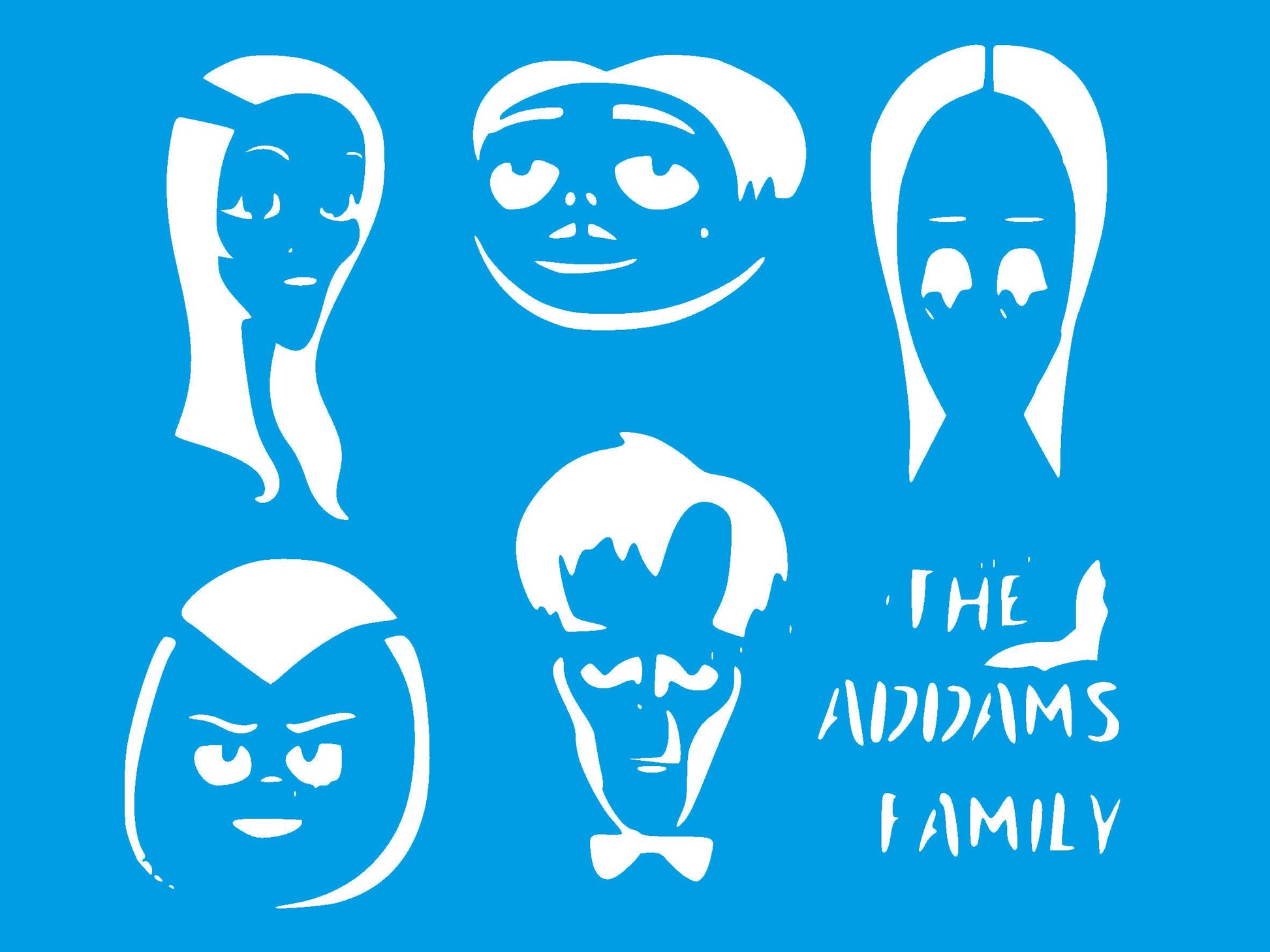 Stencil Litocart 20x15 LSM-351 Familia Addams - Palácio da Arte