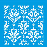 Stencil Litocart 20x20 LSQ-047 Arabesco Flor - Palácio da Arte