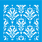 Stencil Litocart 20x20 LSQ-047 Arabesco Flor - Palácio da Arte