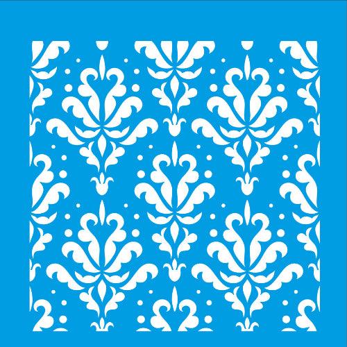 Stencil Litocart 20x20 LSQ-047 Arabesco Flor - Palácio da Arte