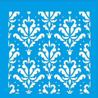 Stencil Litocart 20x20 LSQ-047 Arabesco Flor - Palácio da Arte