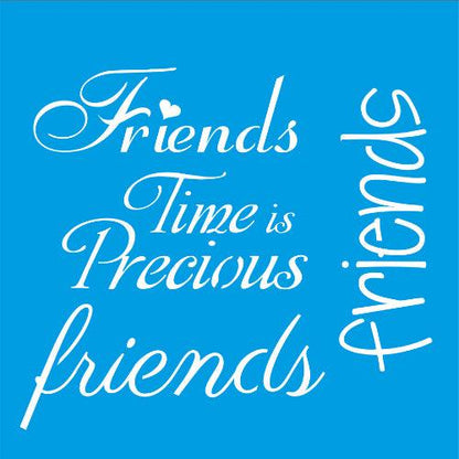 Stencil Litocart 20x20 LSQ-053 Friends - Palácio da Arte