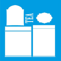 Stencil Litocart 20x20 LSQ-101 Porta Chá - Palácio da Arte