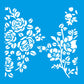 Stencil Litocart 20x20 LSQ-290 Flores Rosas - Palácio da Arte