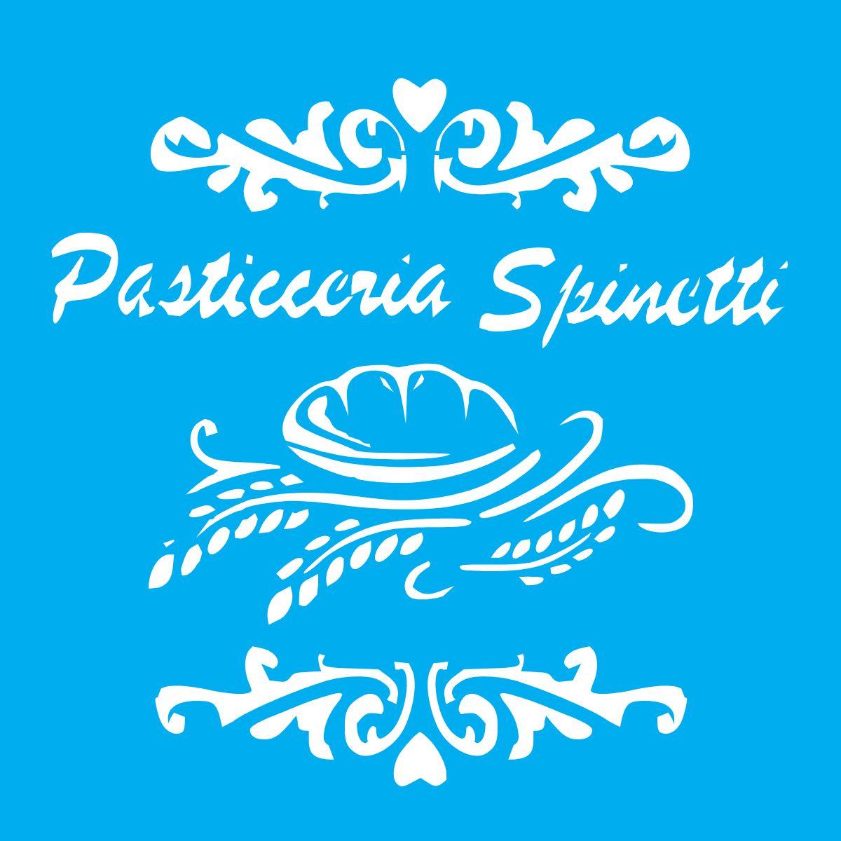 Stencil Litocart 20x20 LSQ-292 Pasticceria Spinetti - Palácio da Arte