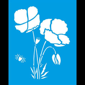 Stencil Litocart 25x20 LSG-055 Flores - Palácio da Arte