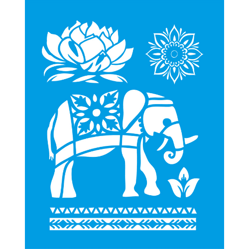 Stencil Litocart 25x20 LSG-069 Elefante - Palácio da Arte