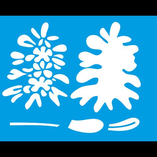 Stencil Litocart 25x20 LSG-074 Flores - Palácio da Arte