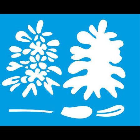 Stencil Litocart 25x20 LSG-074 Flores - Palácio da Arte