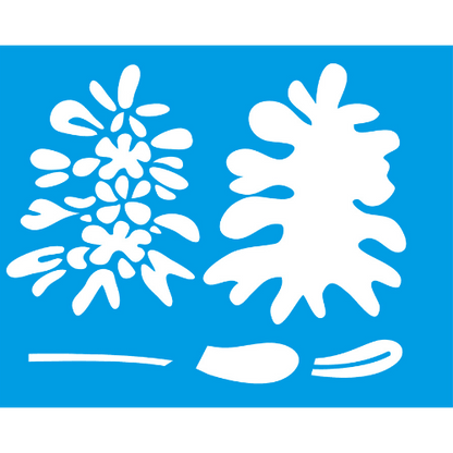 Stencil Litocart 25x20 LSG-074 Flores - Palácio da Arte
