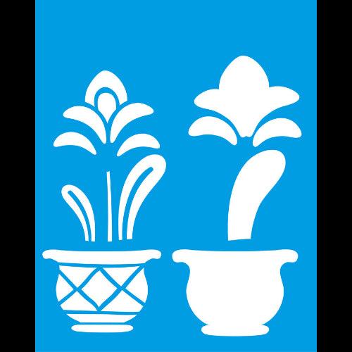 Stencil Litocart 25x20 LSG-075 Vaso com Flor - Palácio da Arte