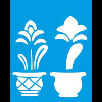 Stencil Litocart 25x20 LSG-075 Vaso com Flor - Palácio da Arte