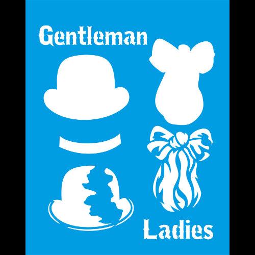 Stencil Litocart 25x20 LSG-118 Gentleman Ladies - Palácio da Arte