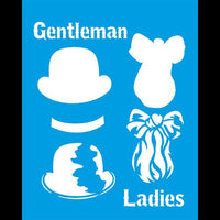 Stencil Litocart 25x20 LSG-118 Gentleman Ladies - Palácio da Arte
