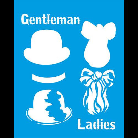 Stencil Litocart 25x20 LSG-118 Gentleman Ladies - Palácio da Arte