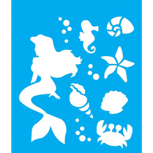 Stencil Litocart 25x20 LSG-135 Sereia Fundo do Mar - Palácio da Arte