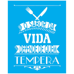 Stencil Litocart 25x20 LSG-139 O Sabor da Vida - Palácio da Arte