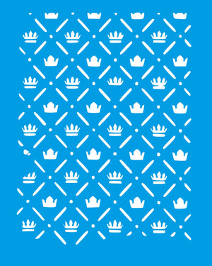 Stencil Litocart 25x20 LSG-225 Coroas de Princesas - Palácio da Arte