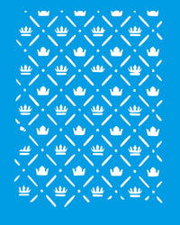 Stencil Litocart 25x20 LSG-225 Coroas de Princesas - Palácio da Arte