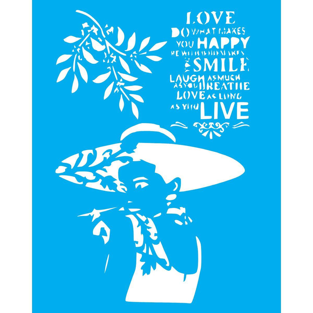 Stencil Litocart 25x20 LSG-236 Love Happy Live - Palácio da Arte
