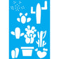 Stencil Litocart 30x20 LSS-069 Cactos - Palácio da Arte