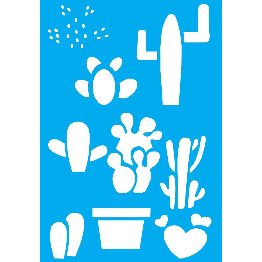 Stencil Litocart 30x20 LSS-069 Cactos - Palácio da Arte