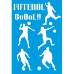 Stencil Litocart 30x20 LSS-081 Futebol Jogador - Palácio da Arte