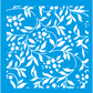 Stencil Litocart 30x30 LSPG-014 Estampa Folhas - Palácio da Arte