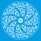 Stencil Litocart 30x30 LSPG-026 Mandala Arabescos - Palácio da Arte