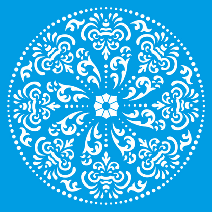 Stencil Litocart 30x30 LSPG-026 Mandala Arabescos - Palácio da Arte