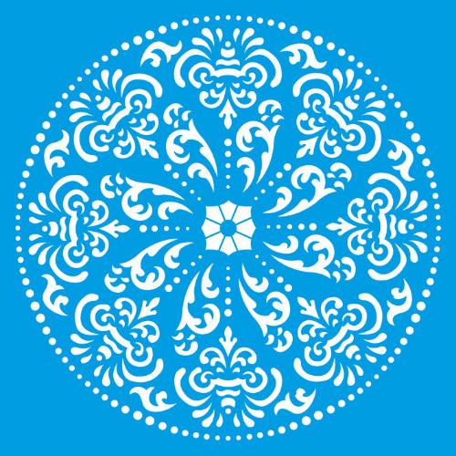Stencil Litocart 30x30 LSPG-026 Mandala Arabescos - Palácio da Arte