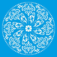 Stencil Litocart 30x30 LSPG-026 Mandala Arabescos - Palácio da Arte