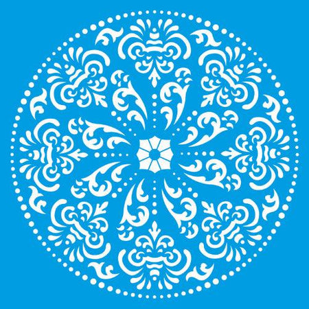 Stencil Litocart 30x30 LSPG-026 Mandala Arabescos - Palácio da Arte