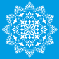 Stencil Litocart 30x30 LSPG-028 Mandala Renda - Palácio da Arte