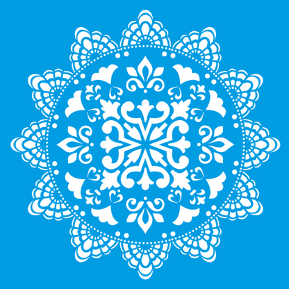 Stencil Litocart 30x30 LSPG-028 Mandala Renda - Palácio da Arte