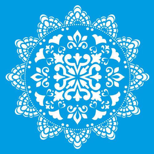 Stencil Litocart 30x30 LSPG-028 Mandala Renda - Palácio da Arte