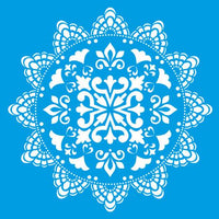 Stencil Litocart 30x30 LSPG-028 Mandala Renda - Palácio da Arte