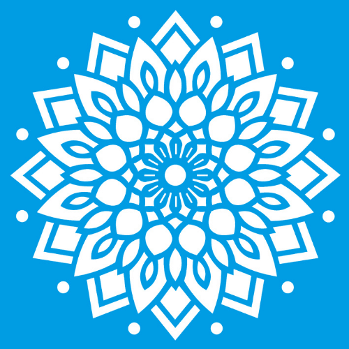 Stencil Litocart 30x30 LSPG-032 Mandala Ornamental - Palácio da Arte