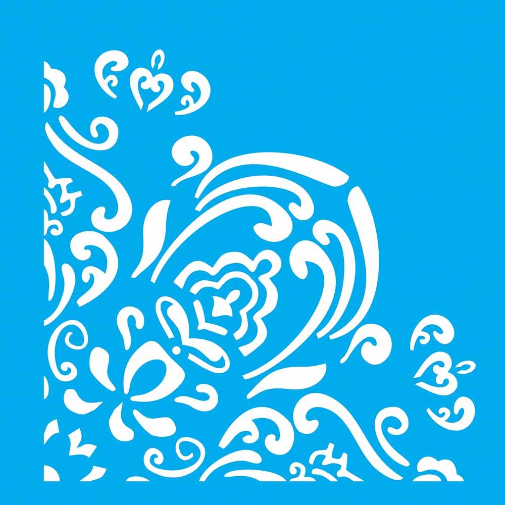 Stencil Litocart 30x30 LSPG-047 Cantoneira Imperial - Palácio da Arte