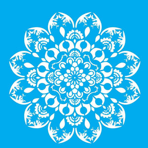 Stencil Litocart 30x30 LSPG-052 Mandala Gota - Palácio da Arte