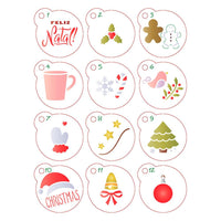 Stencil Mini Litoarte 17x21 STMIN-001 Natal Enfeites Natalinos - Palácio da Arte