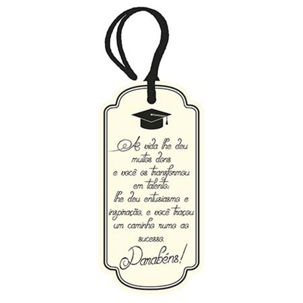 Tag Decorativa Litoarte DHT2-082 A Vida Lhe Deu Muitos Dons 7x14cm - Palácio da Arte