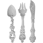 Talheres 26cm com 3 unidades Resina - Palácio da Arte