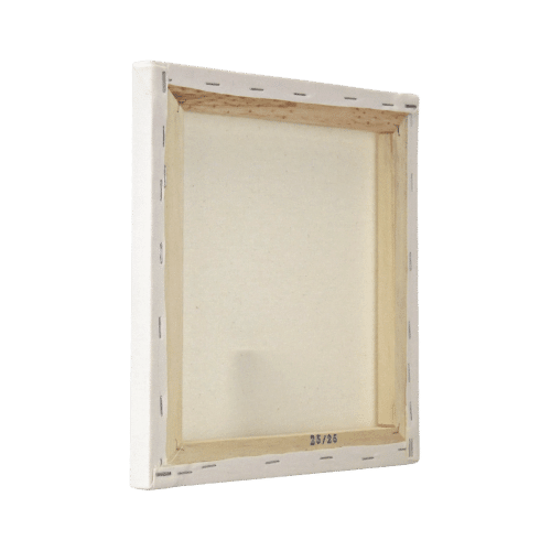 Tela para Pintura 25x25x2cm Chassi Simples Virada - Palácio da Arte